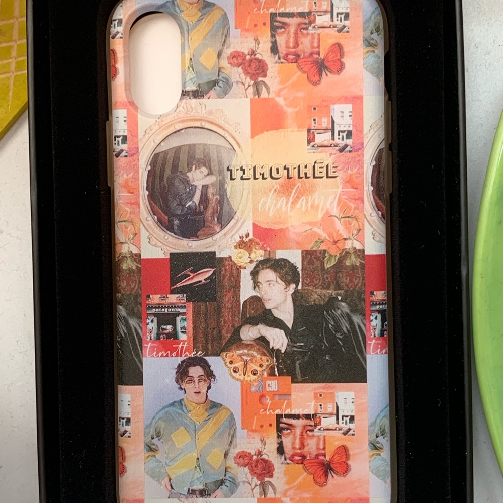 wildflower timothee chalamet iphone xs/x case